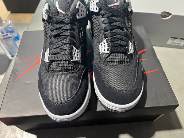 Air Jordan 4 Retro SE - Black Canvas Size 9