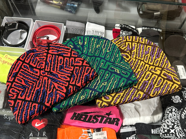 NEW Supreme Funk Spellout Beanie