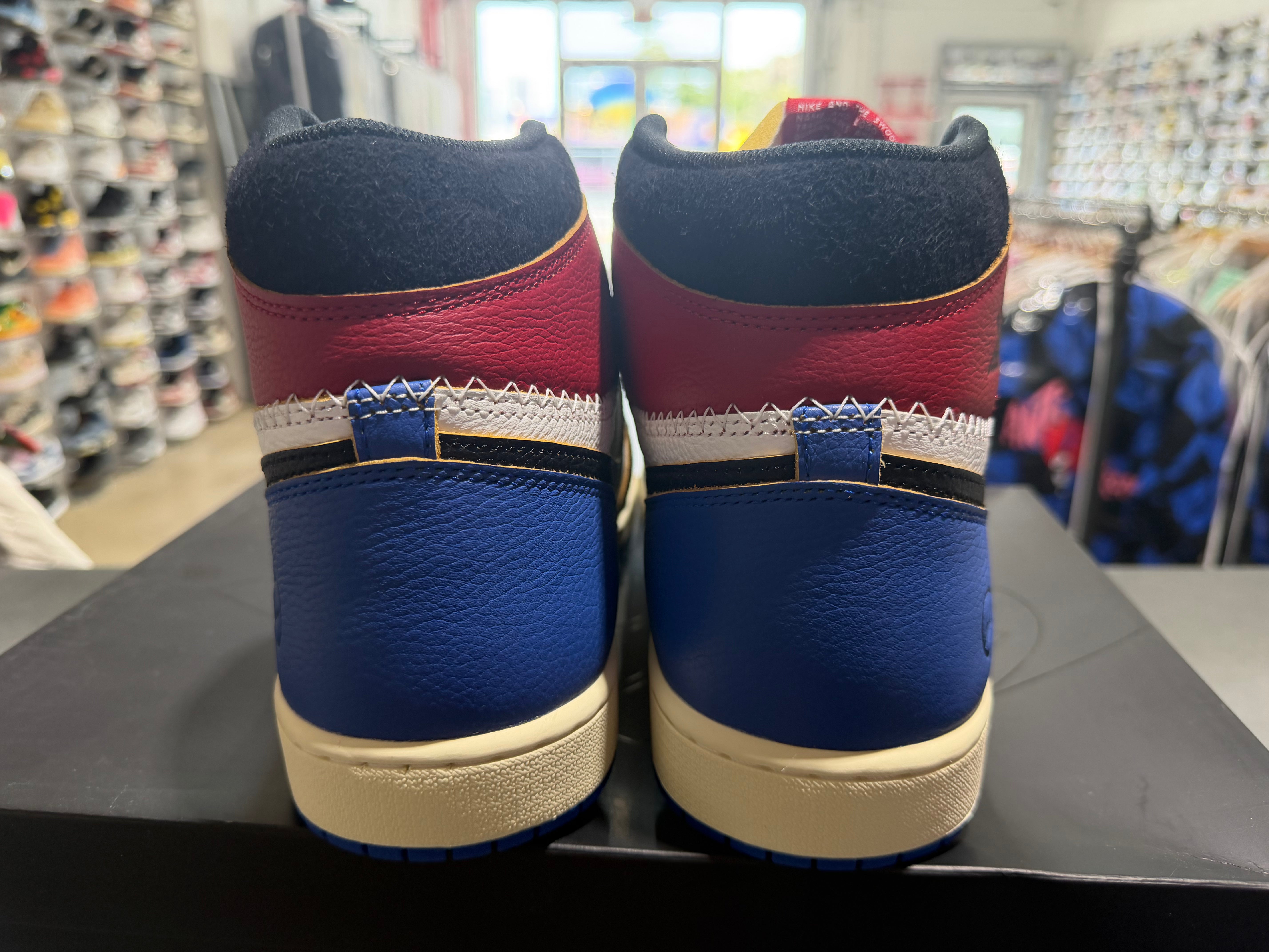 Air Jordan 1 Retro High OG SP - Fragment x Union/Varsity Red Sport Royal Size 14