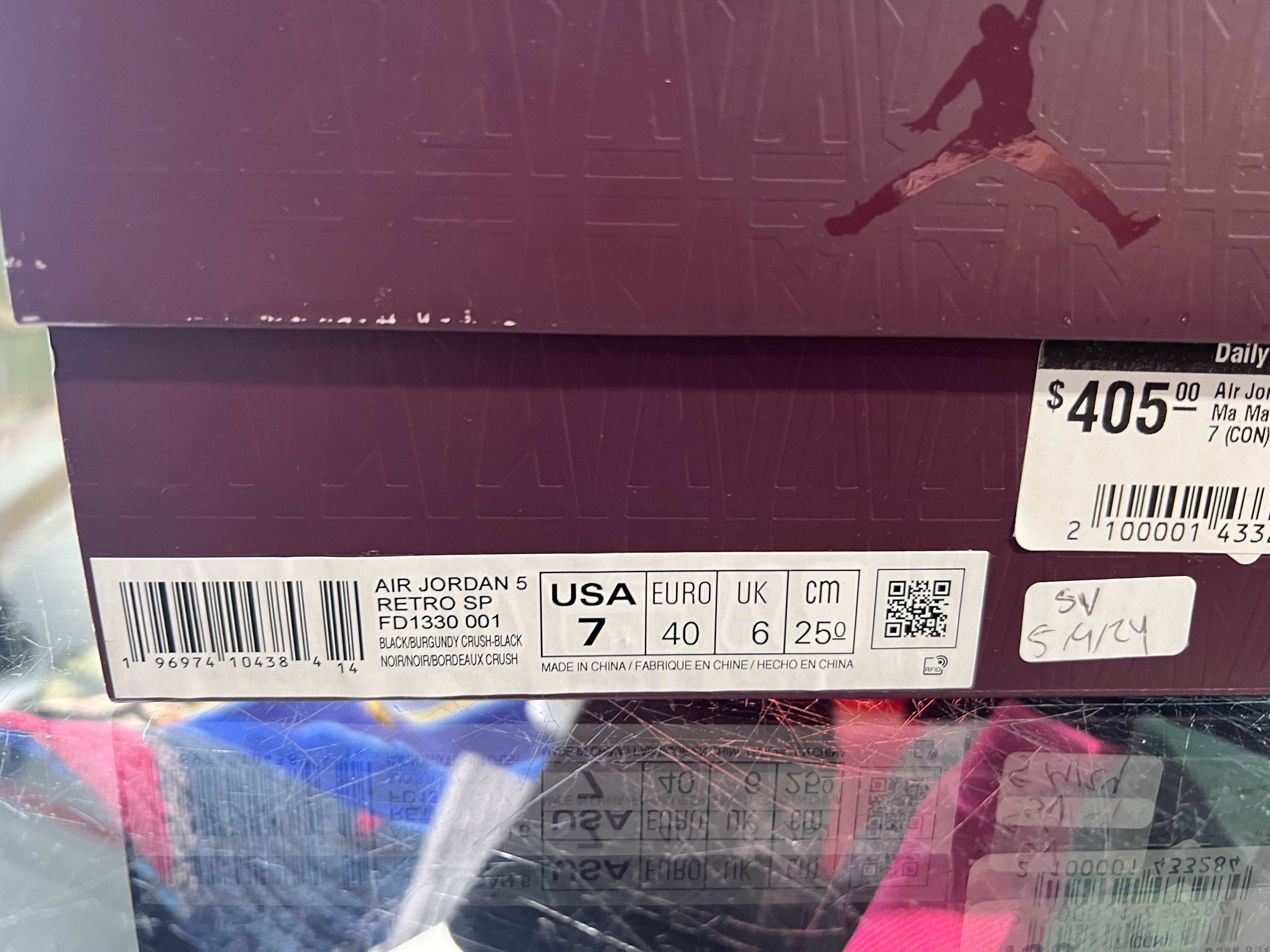 Air Jordan 5 Retro - A Ma Maniere Dusk Size 7