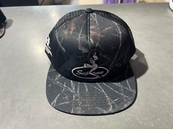 NEW Supreme Pinup Mesh Back 5-Panel - Black Camo