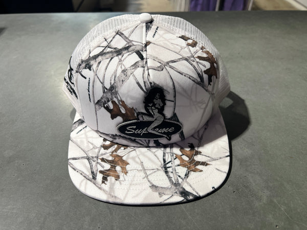 NEW Supreme Pinup Mesh Back 5-Panel - White Camo