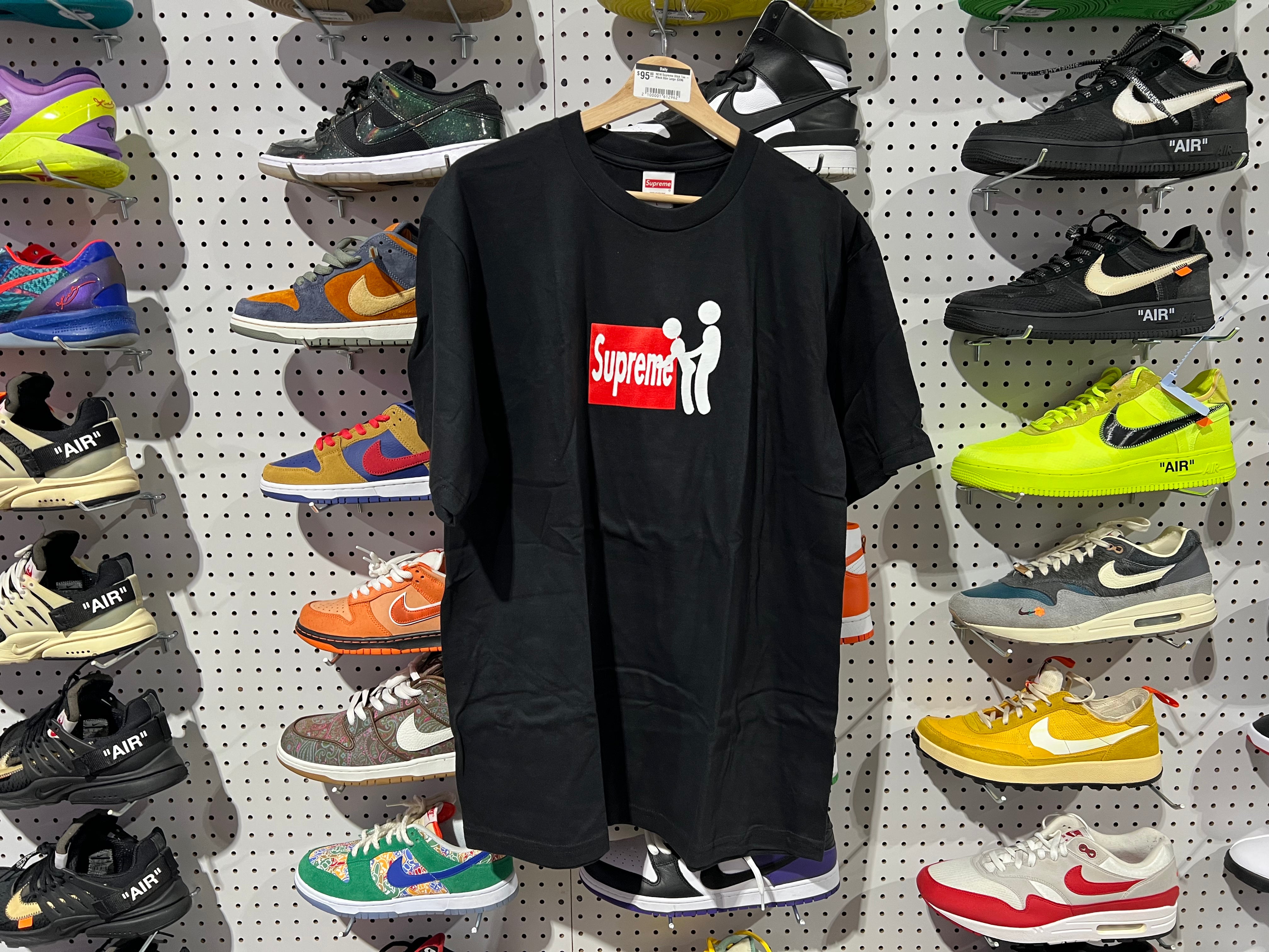 NEW Supreme Stick Tee - Black  Size Large