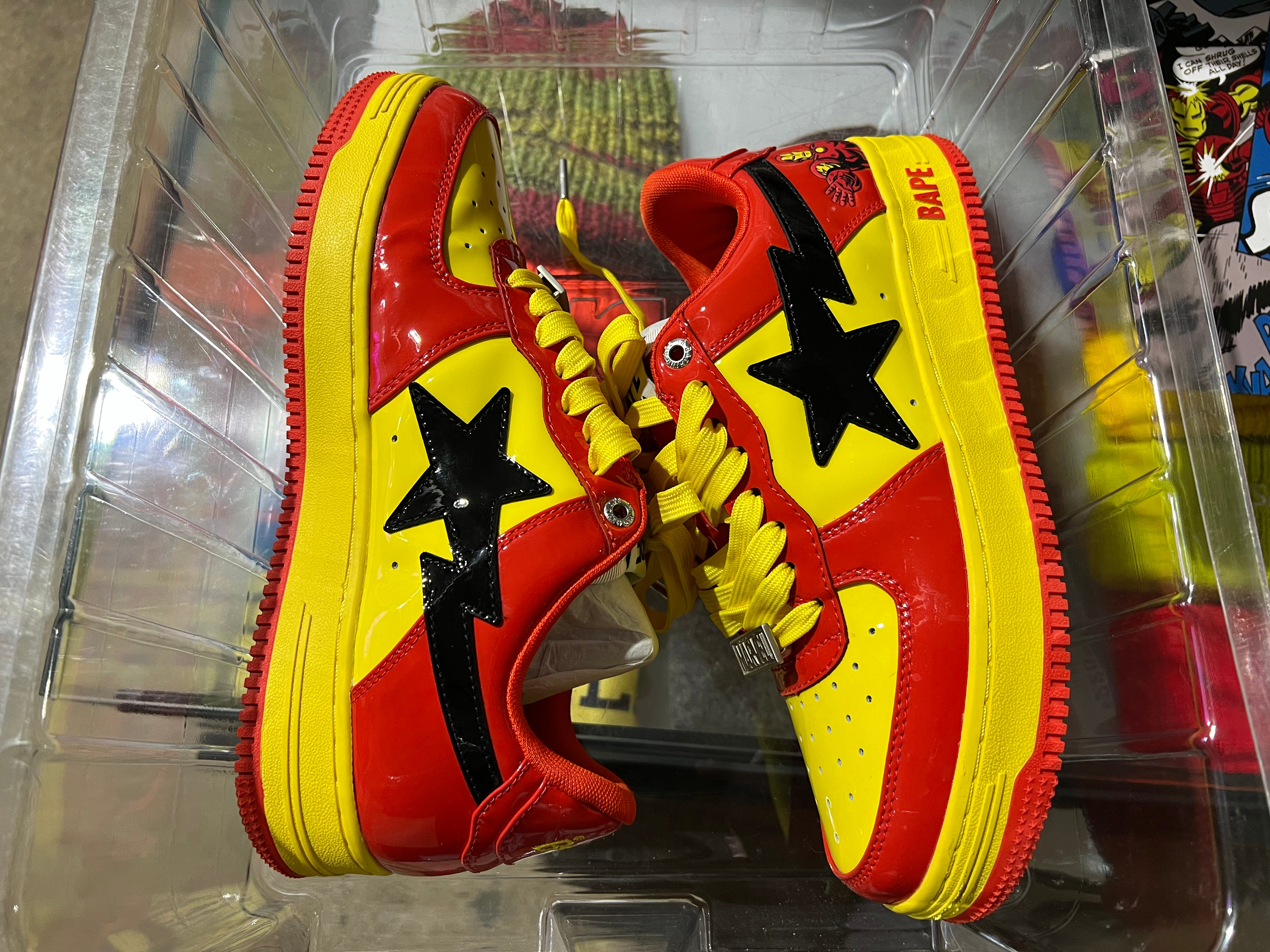 A Bathing Ape Bape Sta - Marvel Comics Iron Man Size 8