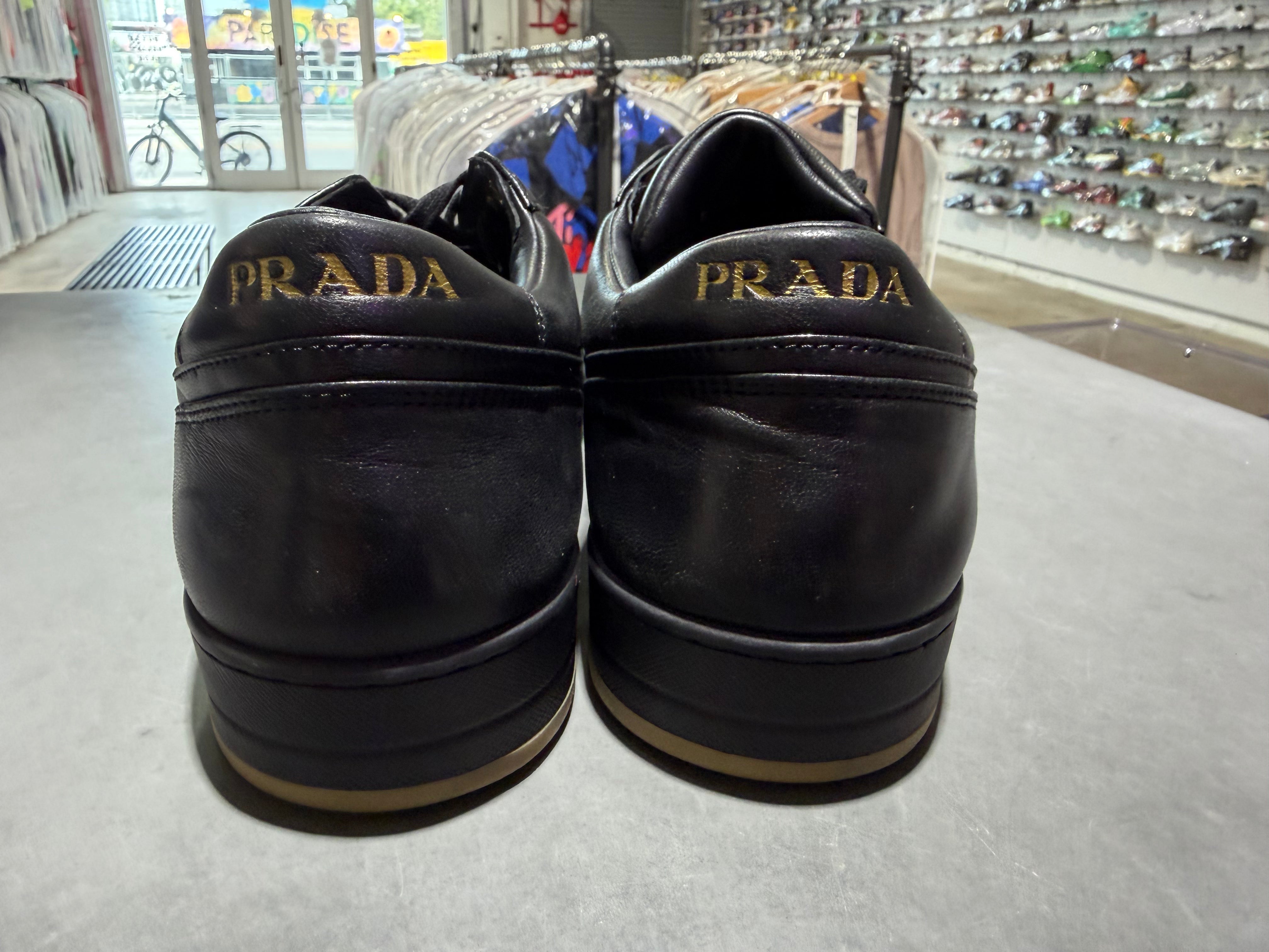 Prada Downtown Napa Sneaker - Black Size 11
