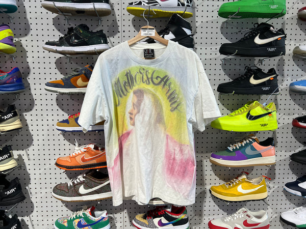 USED Saint Michael Mothers Arms Tee - White/Multi Size Large
