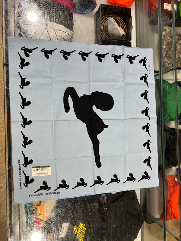 NEW Chrome Hearts Rewarding The Ugly Bandana - Blue