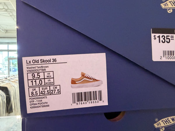 Vans Lx Old Skool 36 - Washed Tan Size 9.5