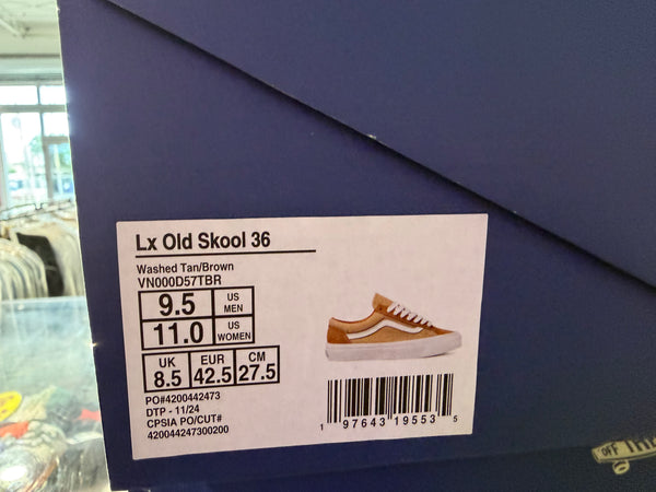 Vans Lx Old Skool 36 - Washed Tan Size 9.5