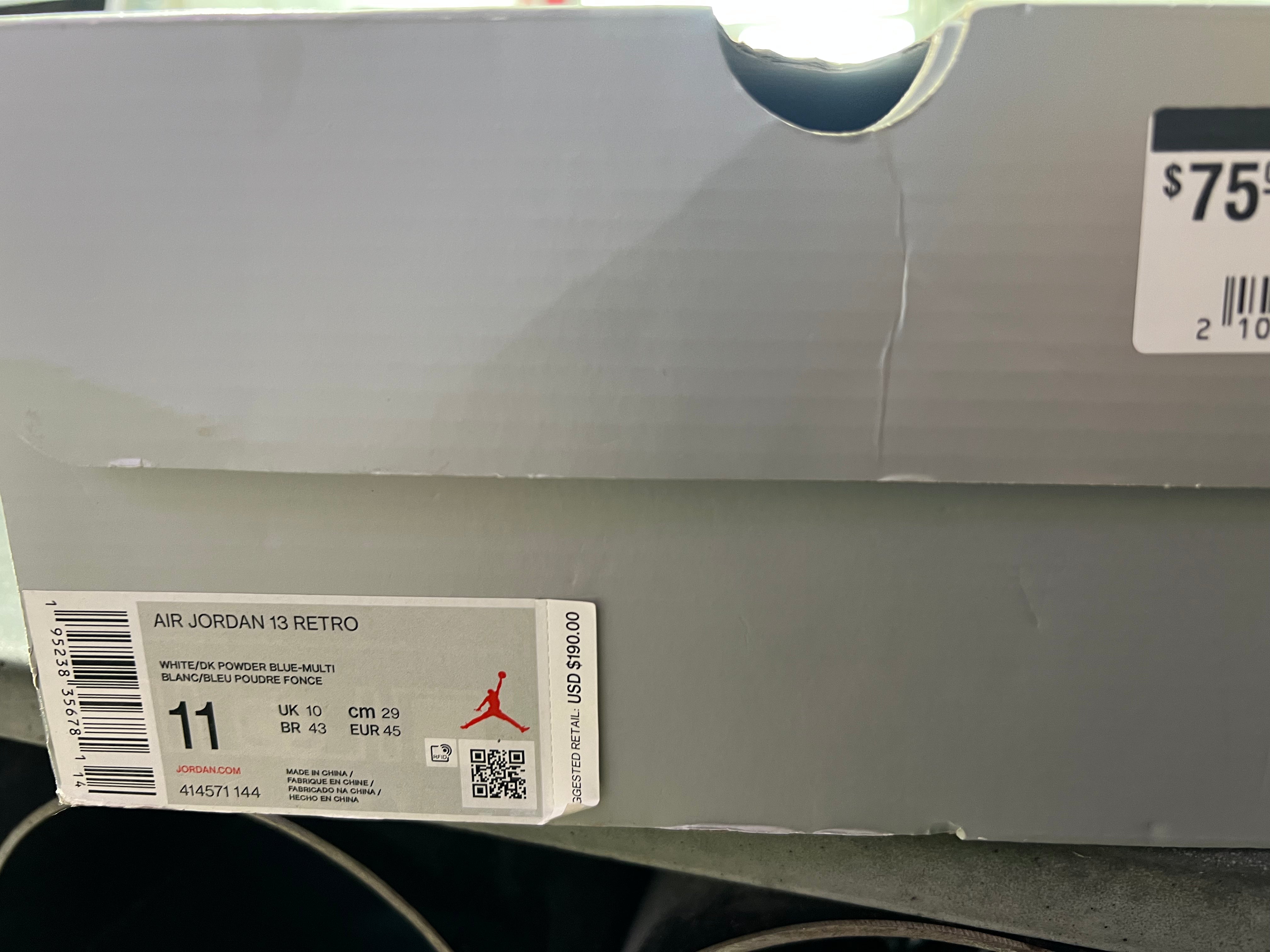 Air Jordan 13 Retro - Powder Blue Size 11