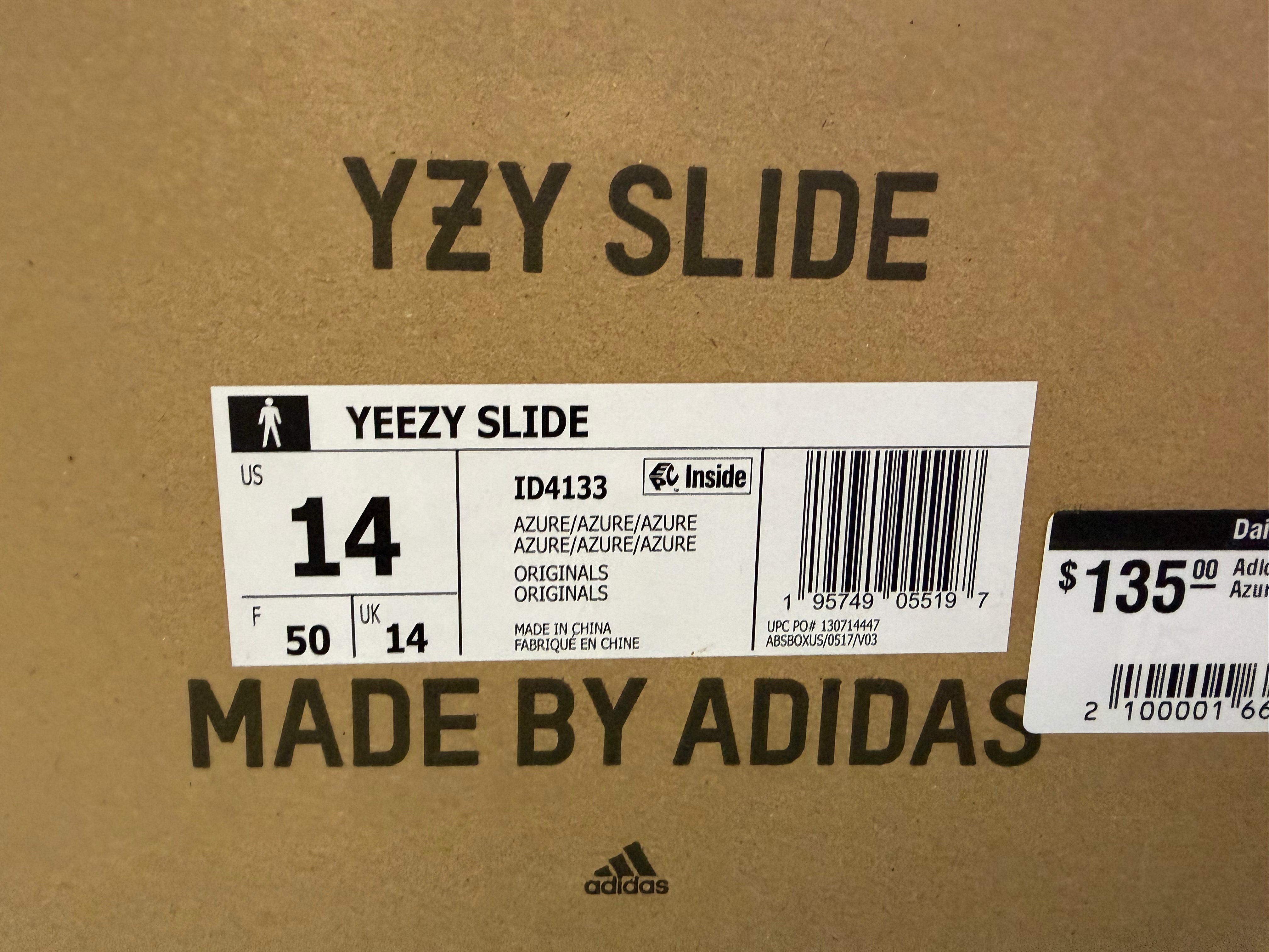 Adidas Yeezy Slide - Azure Size 14