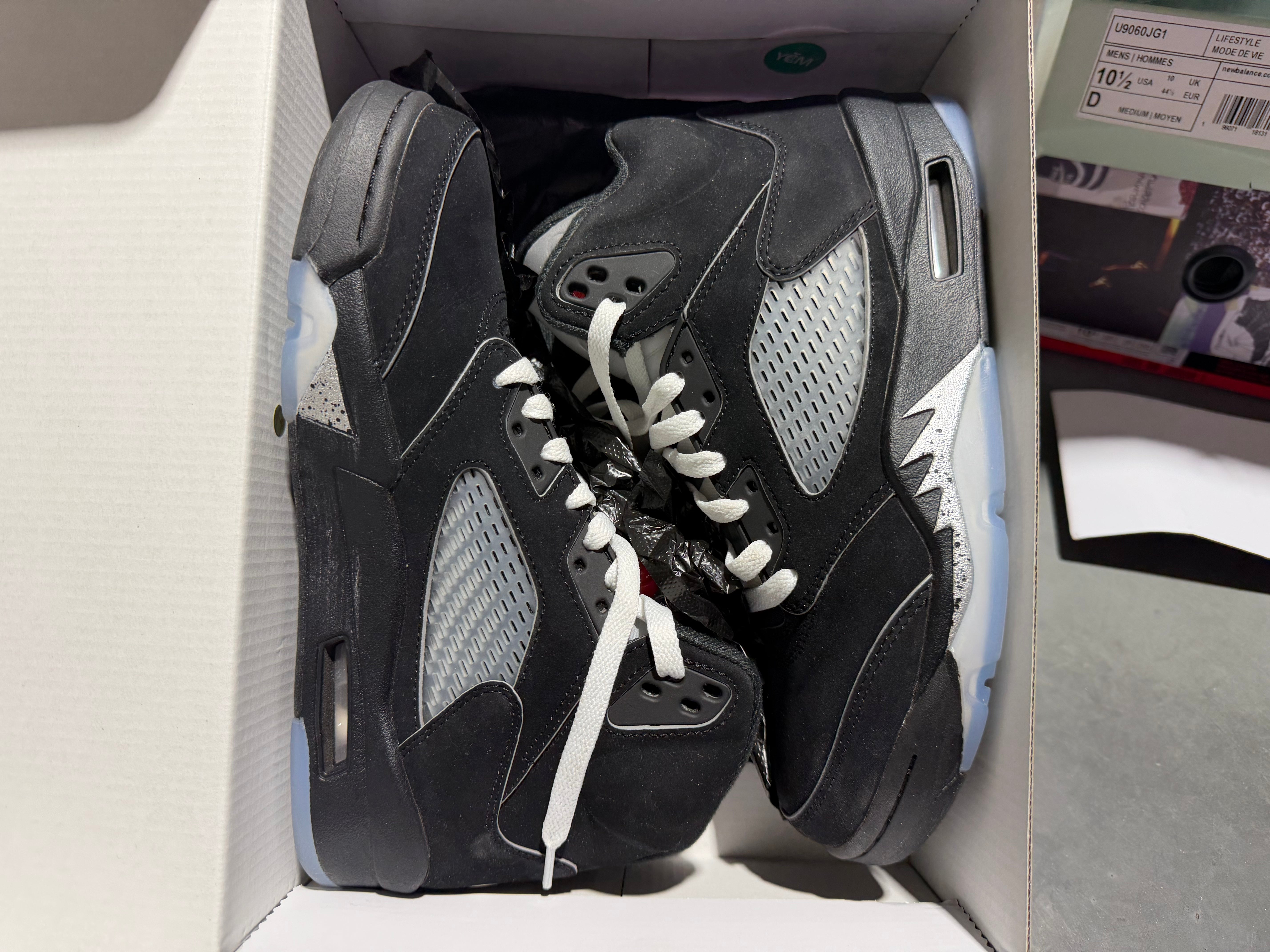 Air Jordan 5 Retro OG - Black Metallic Reimagined Size 6.5