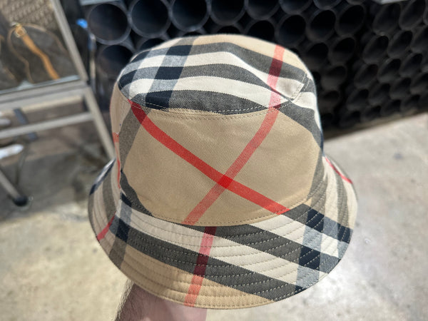 USED Burberry Bucket Hat - Brown