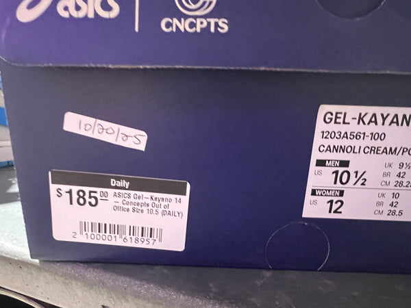 ASICS Gel-Kayano 14 - Concepts Out of Office Size 10.5