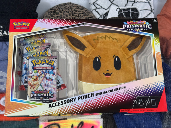 NEW Pokémon Scarlet & Violet Prismatic Evolutions Accessory Pouch Special Collection