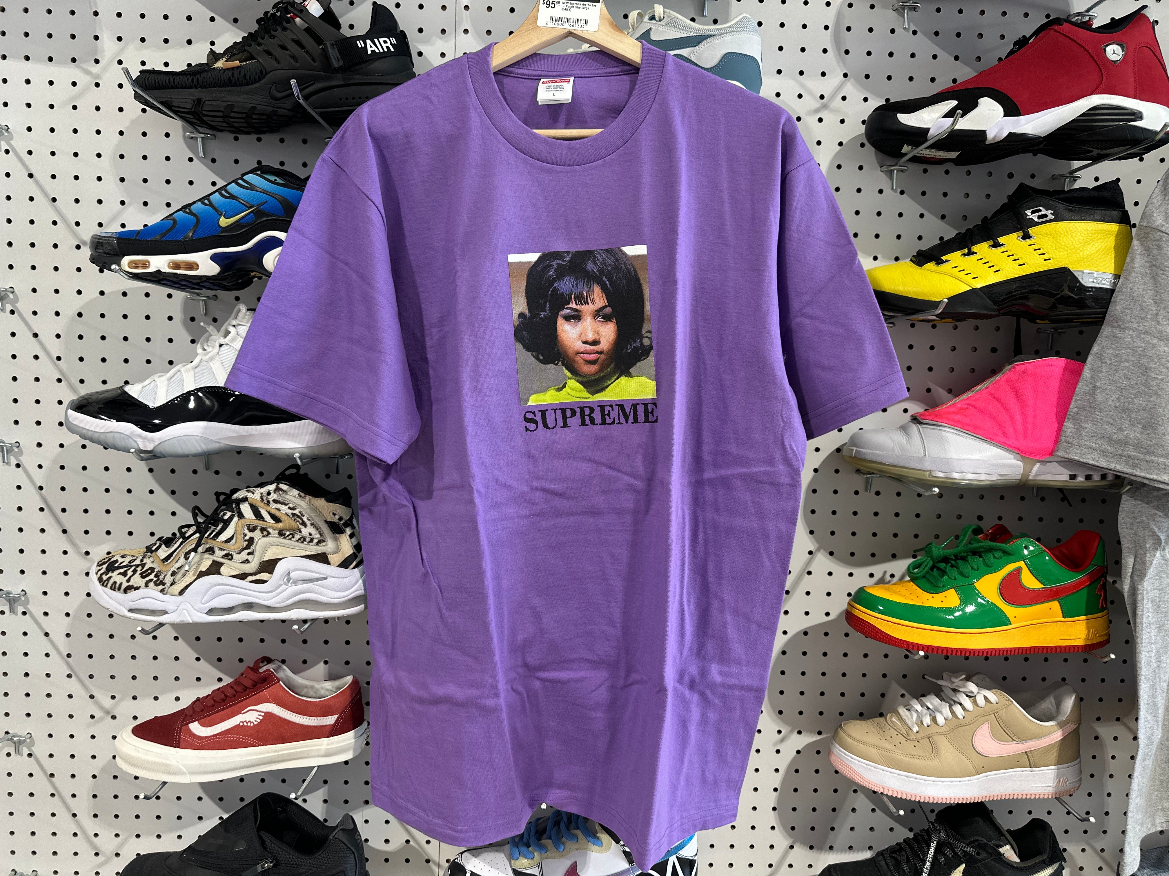 NEW Supreme Aretha Tee - Purple Size Large