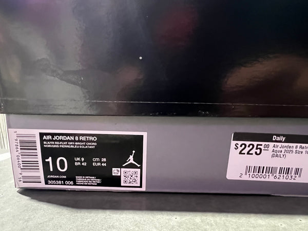 Air Jordan 8 Retro - Aqua 2025 Size 10