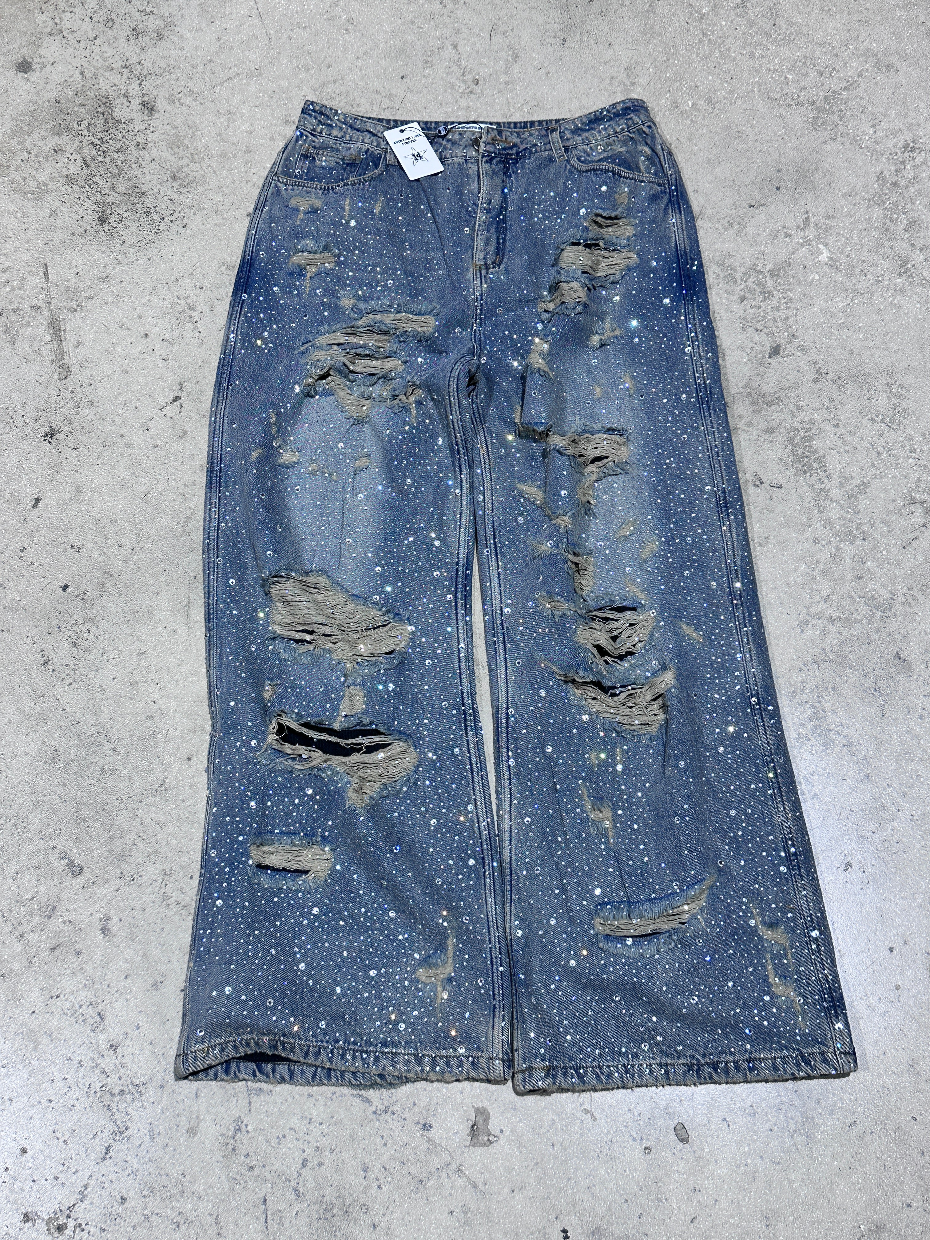 NEW Vale Crystal Rain Denim - Blue