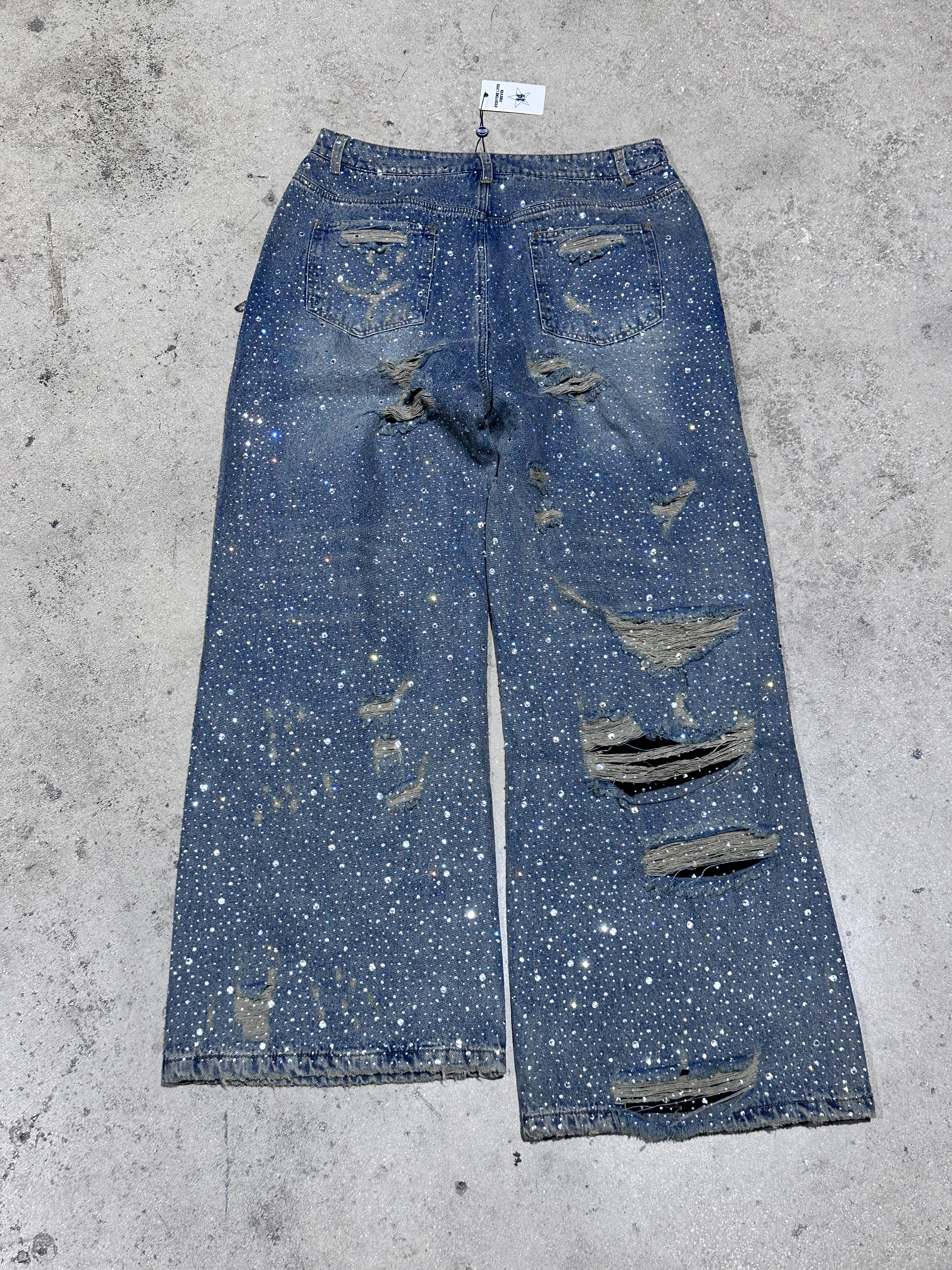 NEW Vale Crystal Rain Denim - Blue