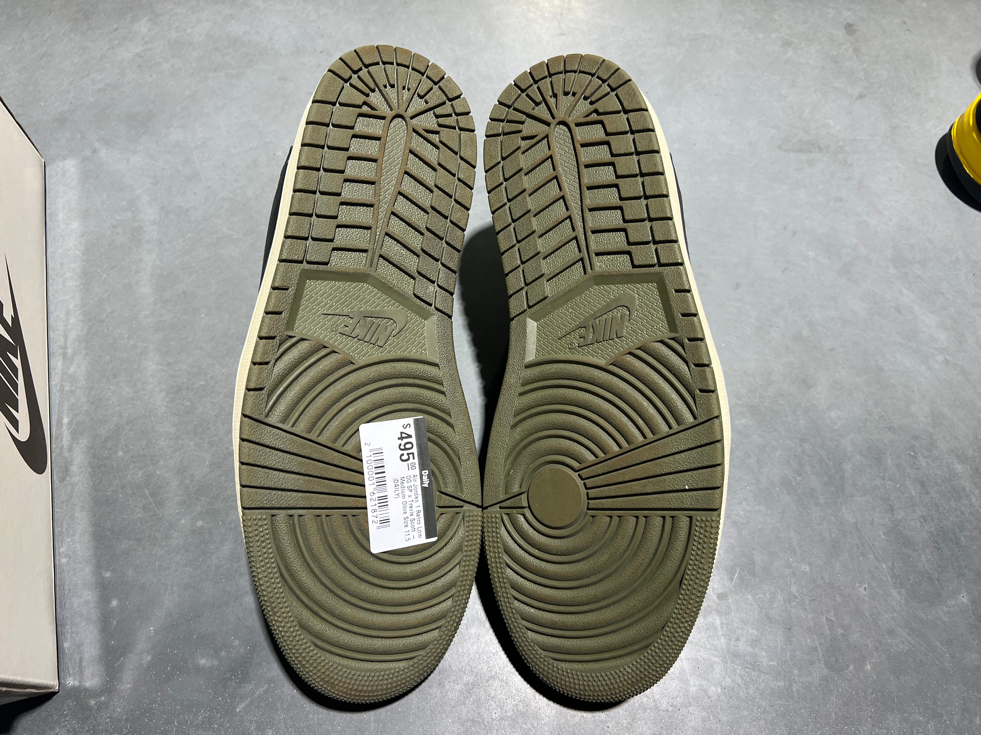 Air Jordan 1 Retro Low OG SP x Travis Scott - Medium Olive Size 11.5
