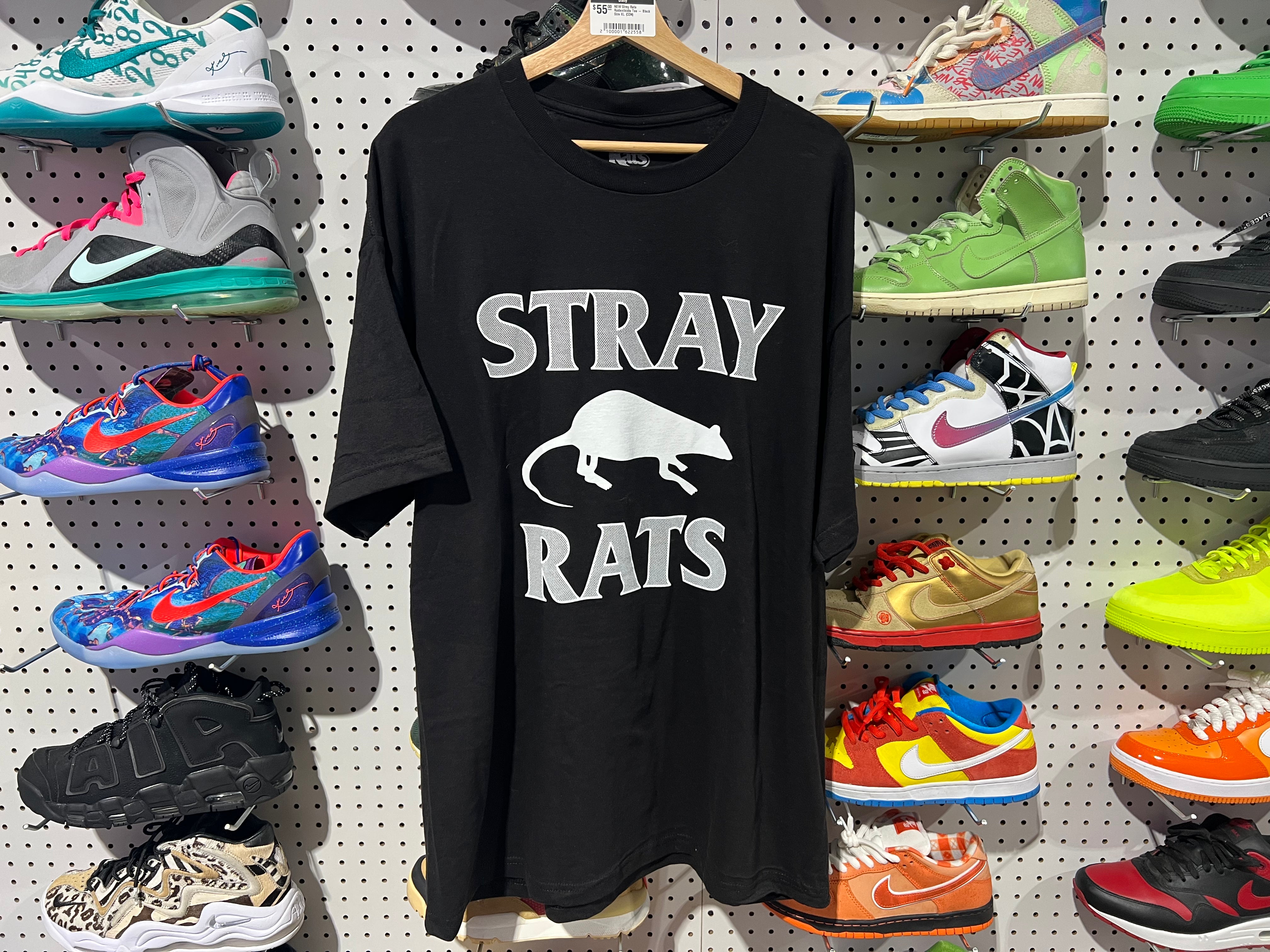 NEW Stray Rats Rodenticide Tee - Black Size XL
