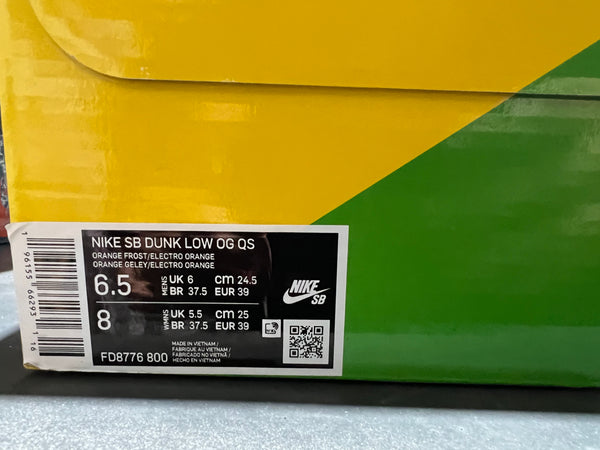Nike SB Dunk Low - Concepts Orange Lobster Special Box Size 6.5