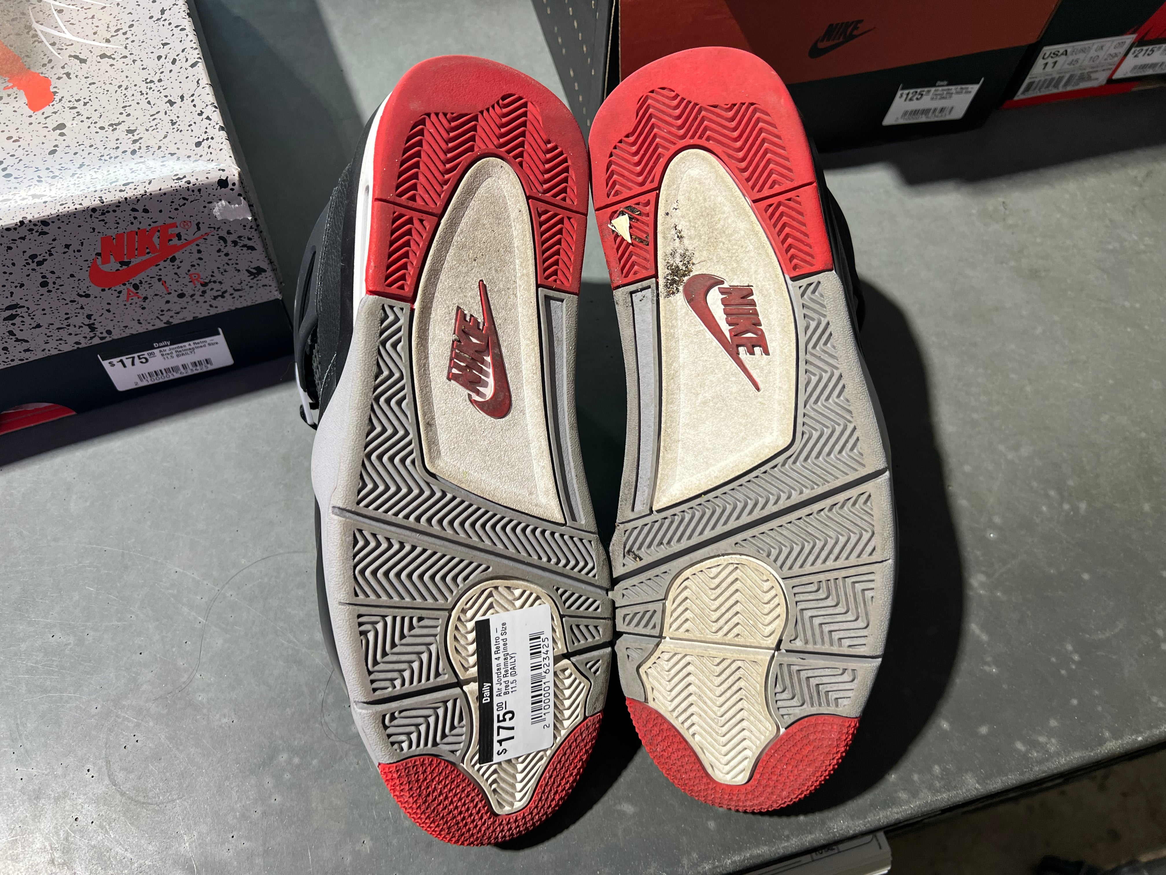 Air Jordan 4 Retro - Bred Reimagined Size 11.5