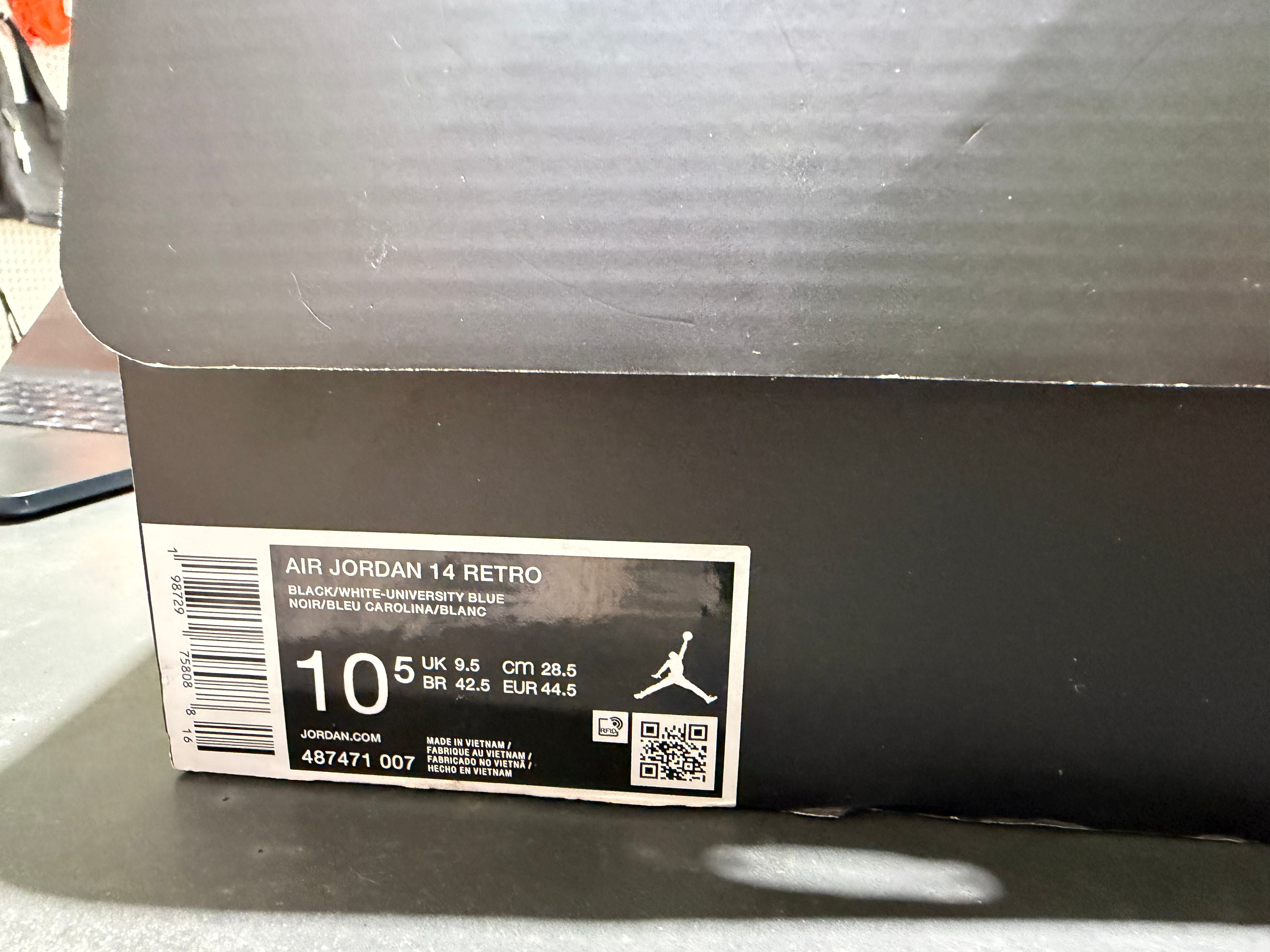 Air Jordan 14 Retro - University Blue Size 10.5