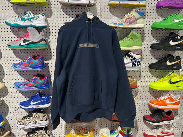 NEW Supreme Swarovski Motion Logo Hooded Sweatshirt - Navy Size XXL