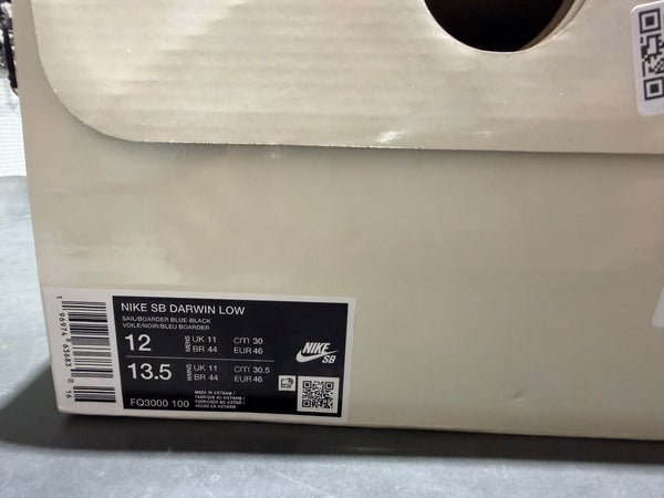 Nike SB x Supreme Darwin Low - Sail Size 12