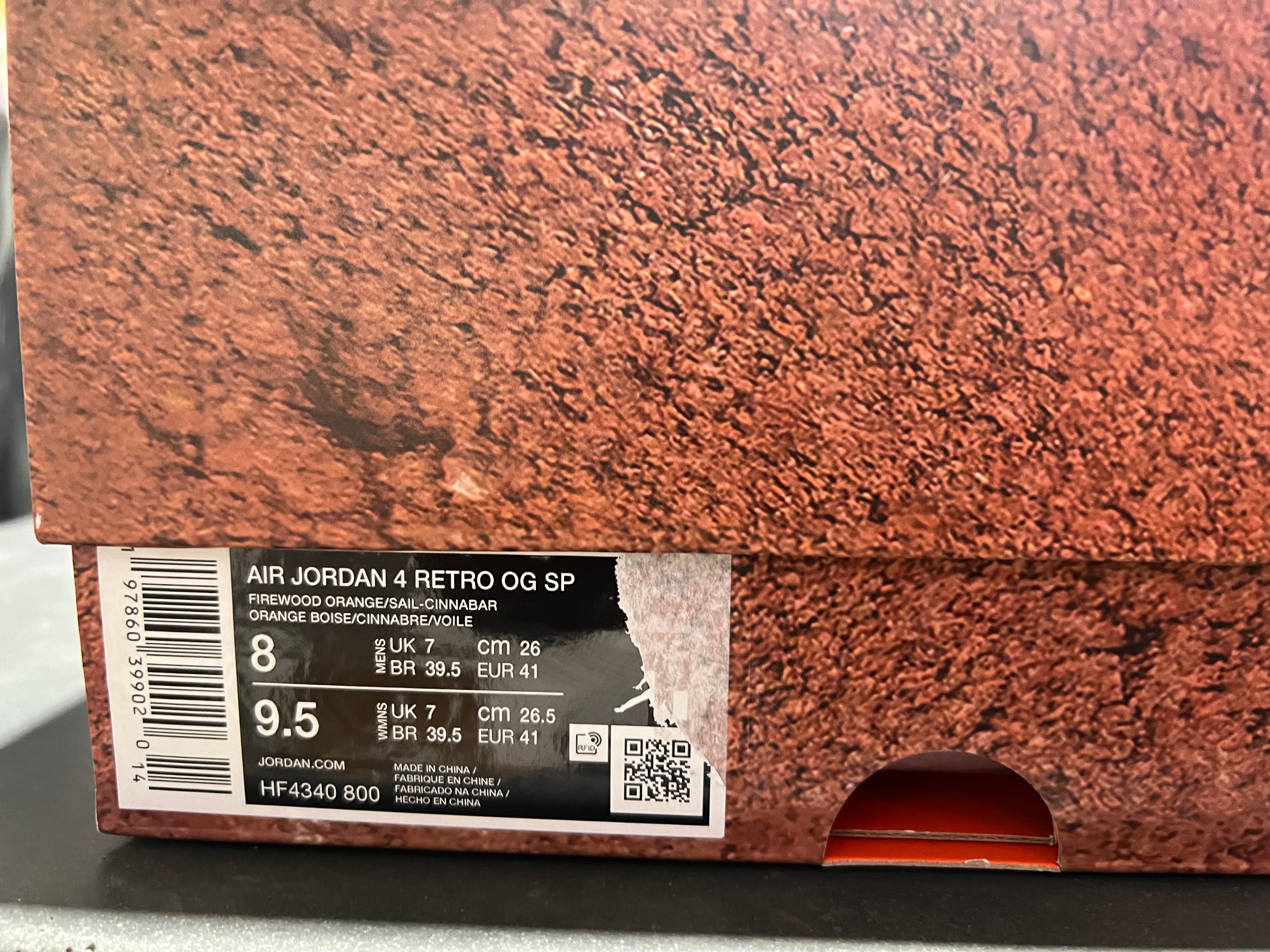 Air Jordan 4 Retro OG SP - Nigel Sylvester Brick by Brick Size 8