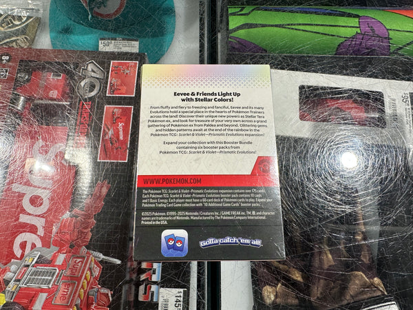 NEW 2025 Pokémon Scarlet & Violet Prismatic Evolutions - Booster Bundle