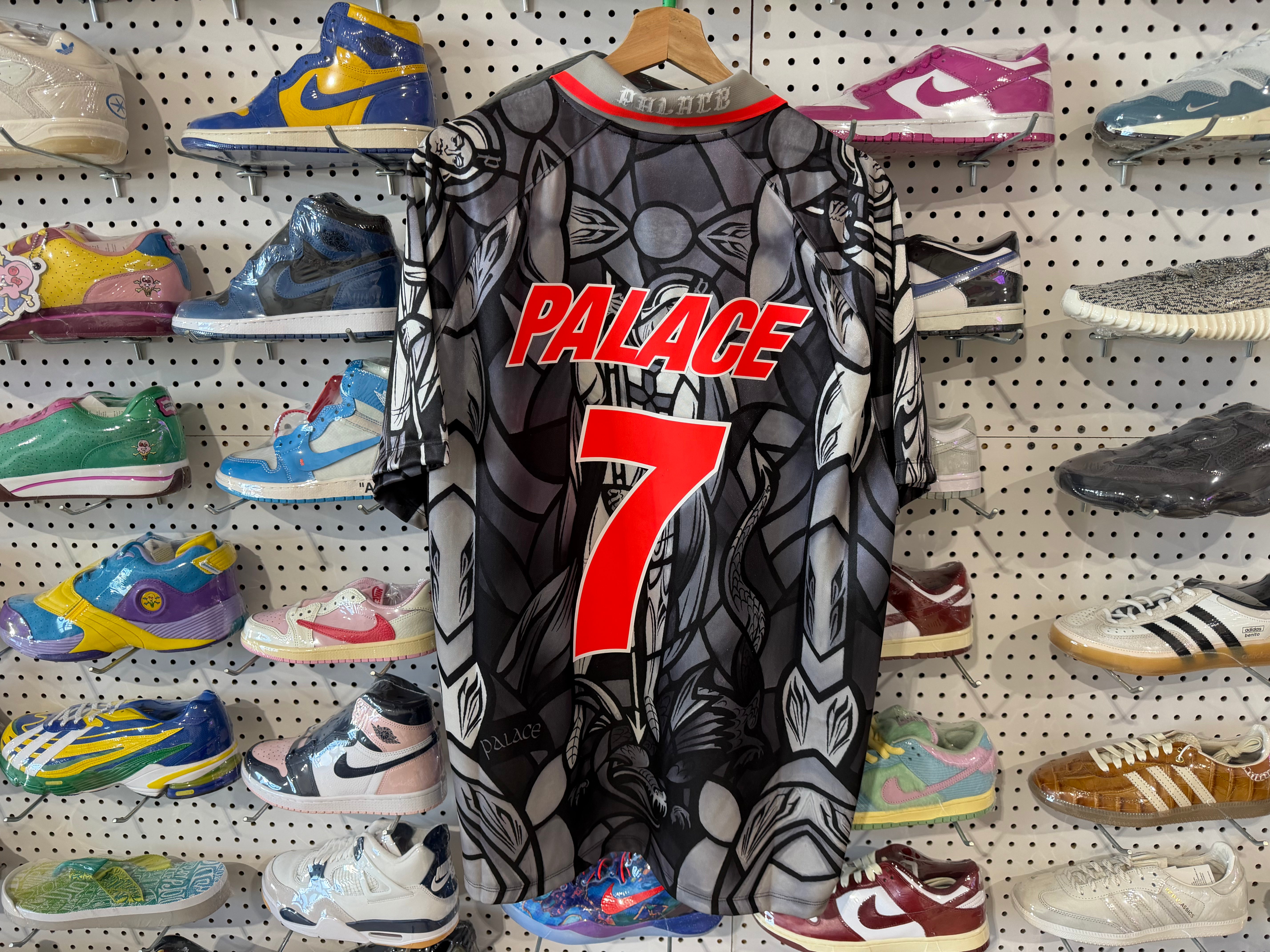 NEW Palace x Nike England Dri-FIT Football Jersey - Grey Size XL