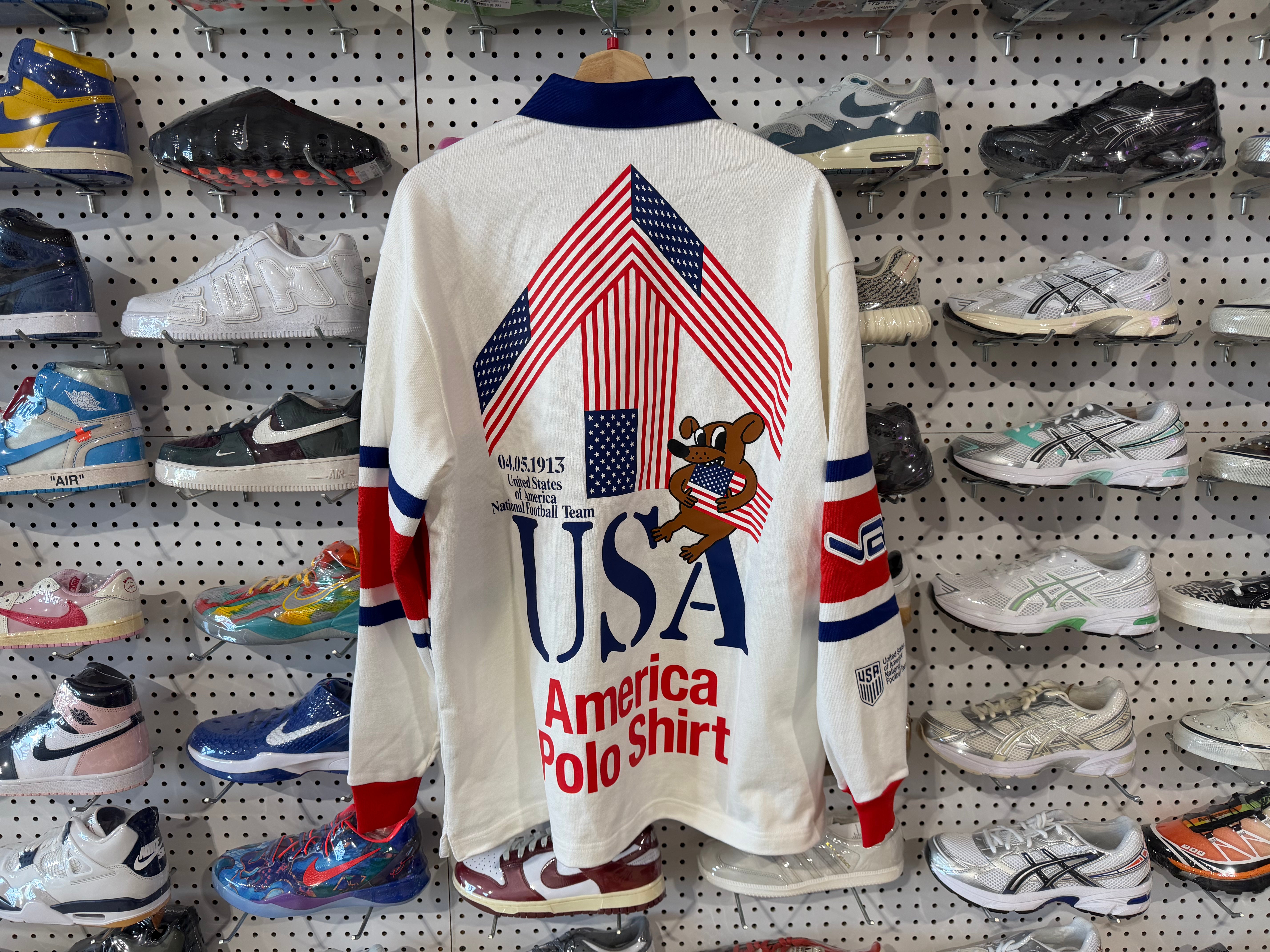 NEW Nike x USMNT x V.A.A. L/S Rugby Top - White Size L
