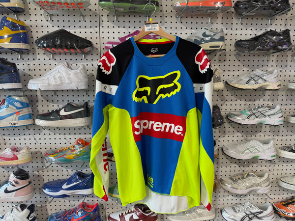 NEW Supreme Fox  Racing Moto Jersey - Blue/Volt/Multi Size Medium