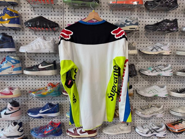 NEW Supreme Fox  Racing Moto Jersey - Blue/Volt/Multi Size Medium