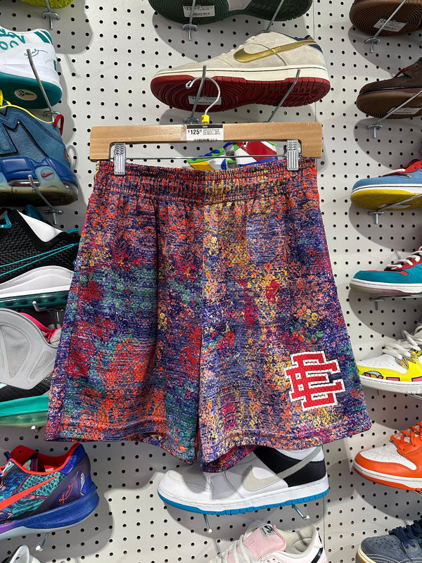 USED Eric Emanuel Rug Shorts - Multi Size Medium