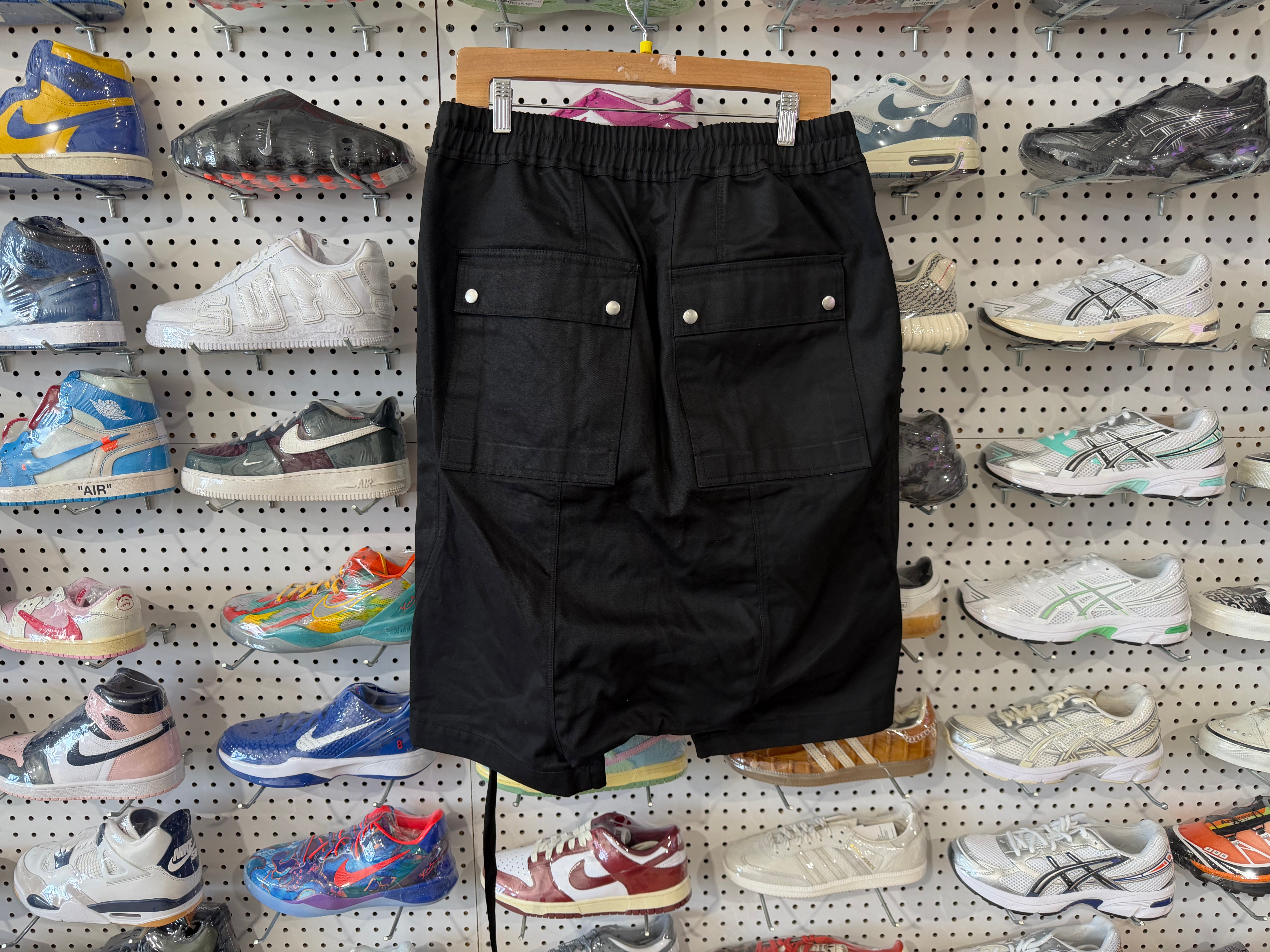 USED Rick Owens DRKSHDW Bauhaus Pod Shorts - Black Size M