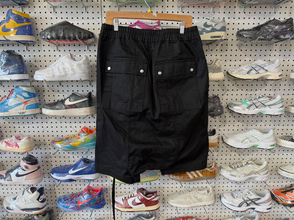 USED Rick Owens DRKSHDW Bauhaus Pod Shorts - Black Size M