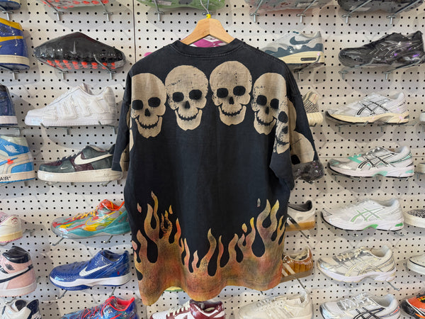 USED Satoshi Nakamoto Lost Boys Skull Tee - Black Size M