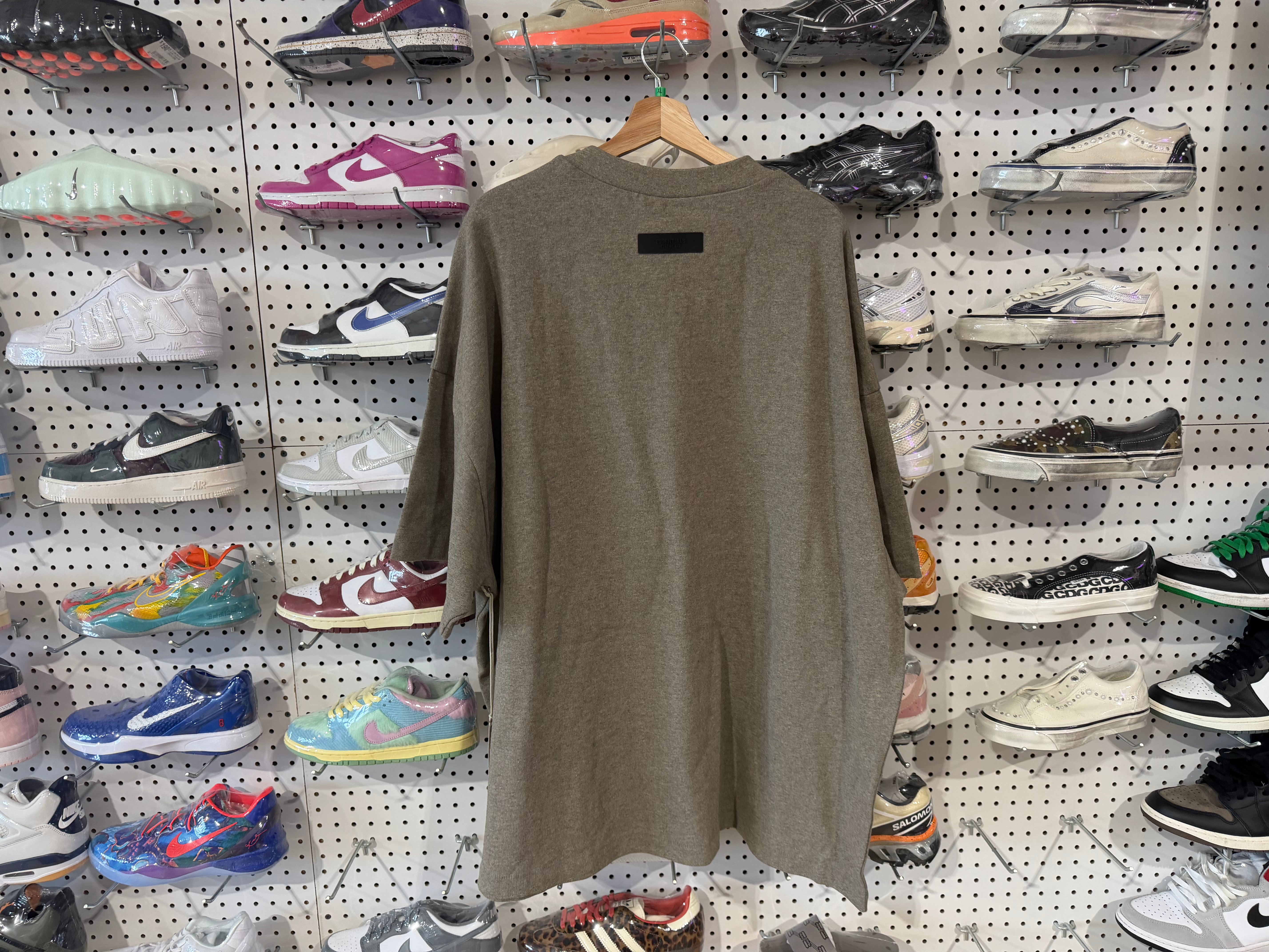 Fear of God Essentials Core Collection Heavy S/S Tee - Heather Grey Size XL