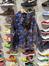 USED Supreme Zip Up Hoodie - Blue Camo Size Medium