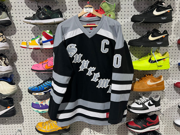 NEW Supreme Patches Hockey Jersey - Black Size Large