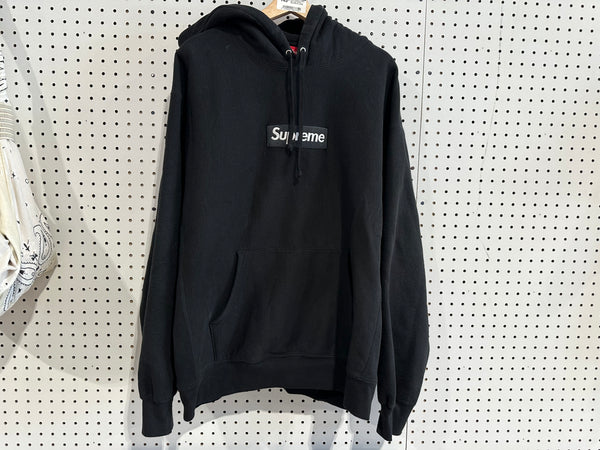 USED Supreme FW25 Box Logo Hoodie - Black Size XL