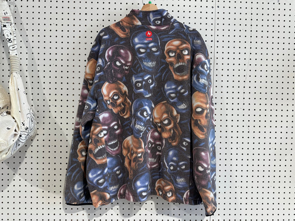 USED Supreme x Marmot Skull Fleece Jacket - Multicolor Size XL