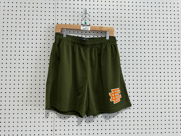 USED Eric Emanuel  Basic Short - Olive/Orange Size XL