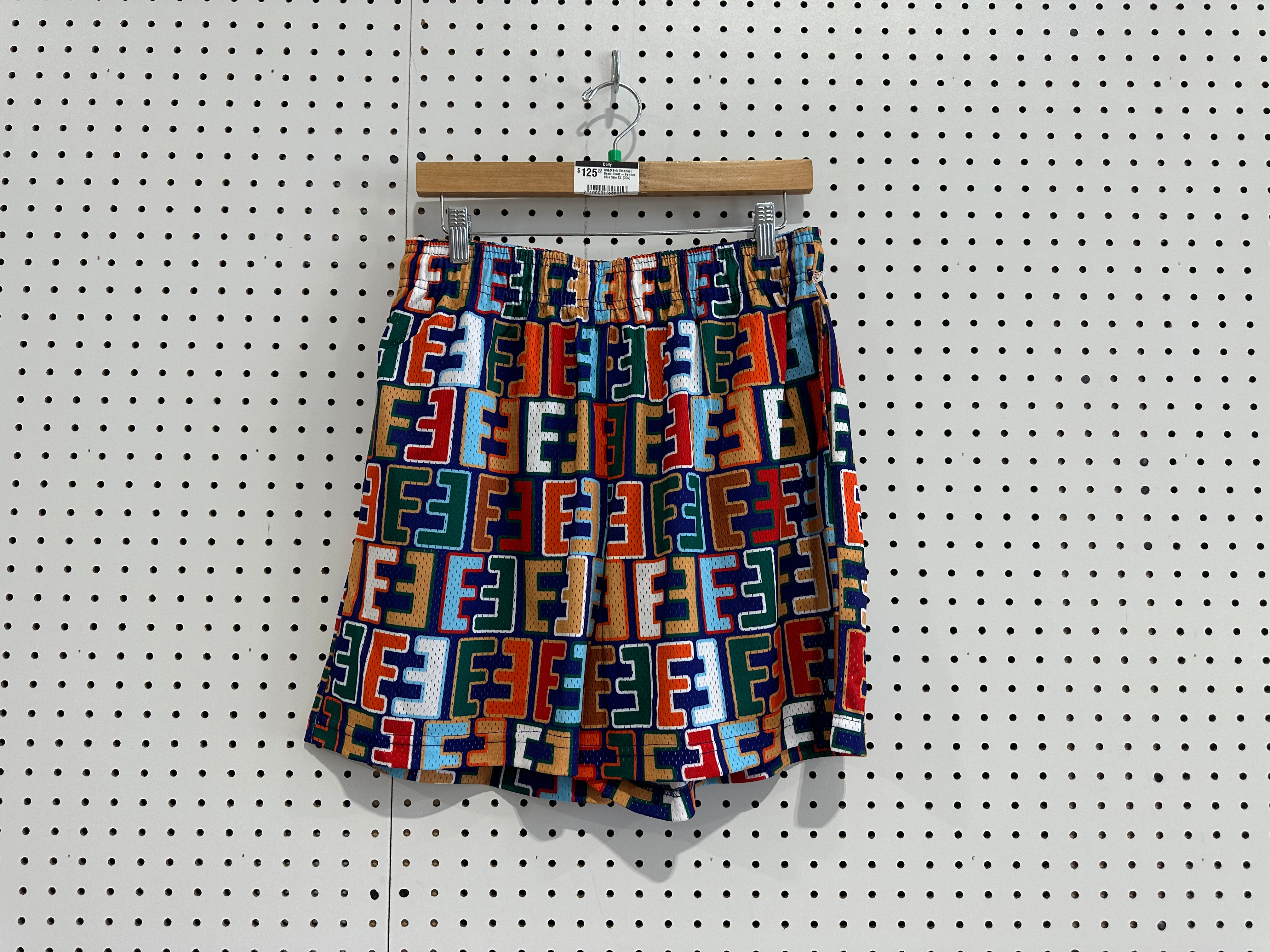 USED Eric Emanuel  Basic Short - Fendee Blue Size XL