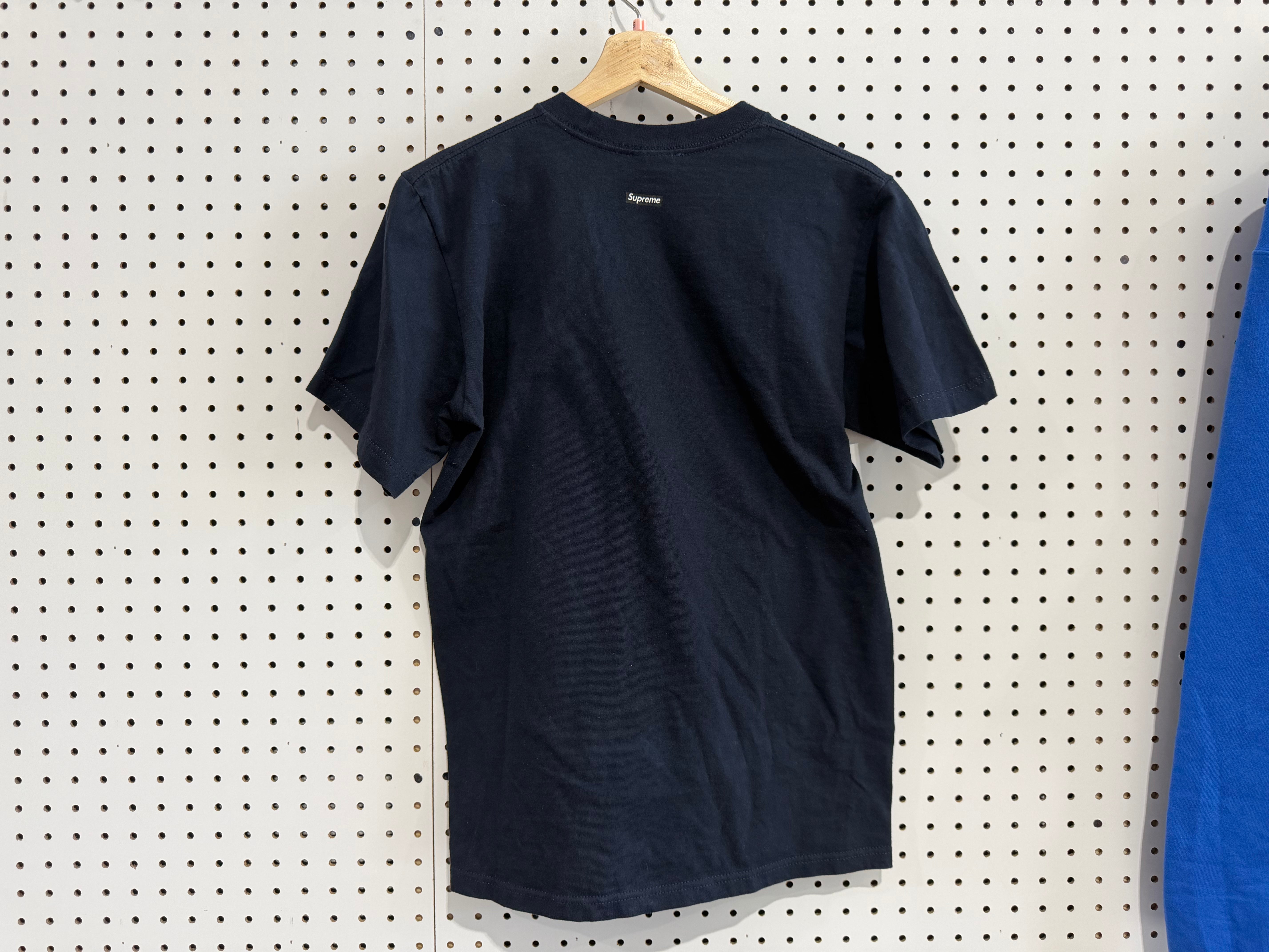 USED Supreme Marvin Gaye Tee - Navy Size Small