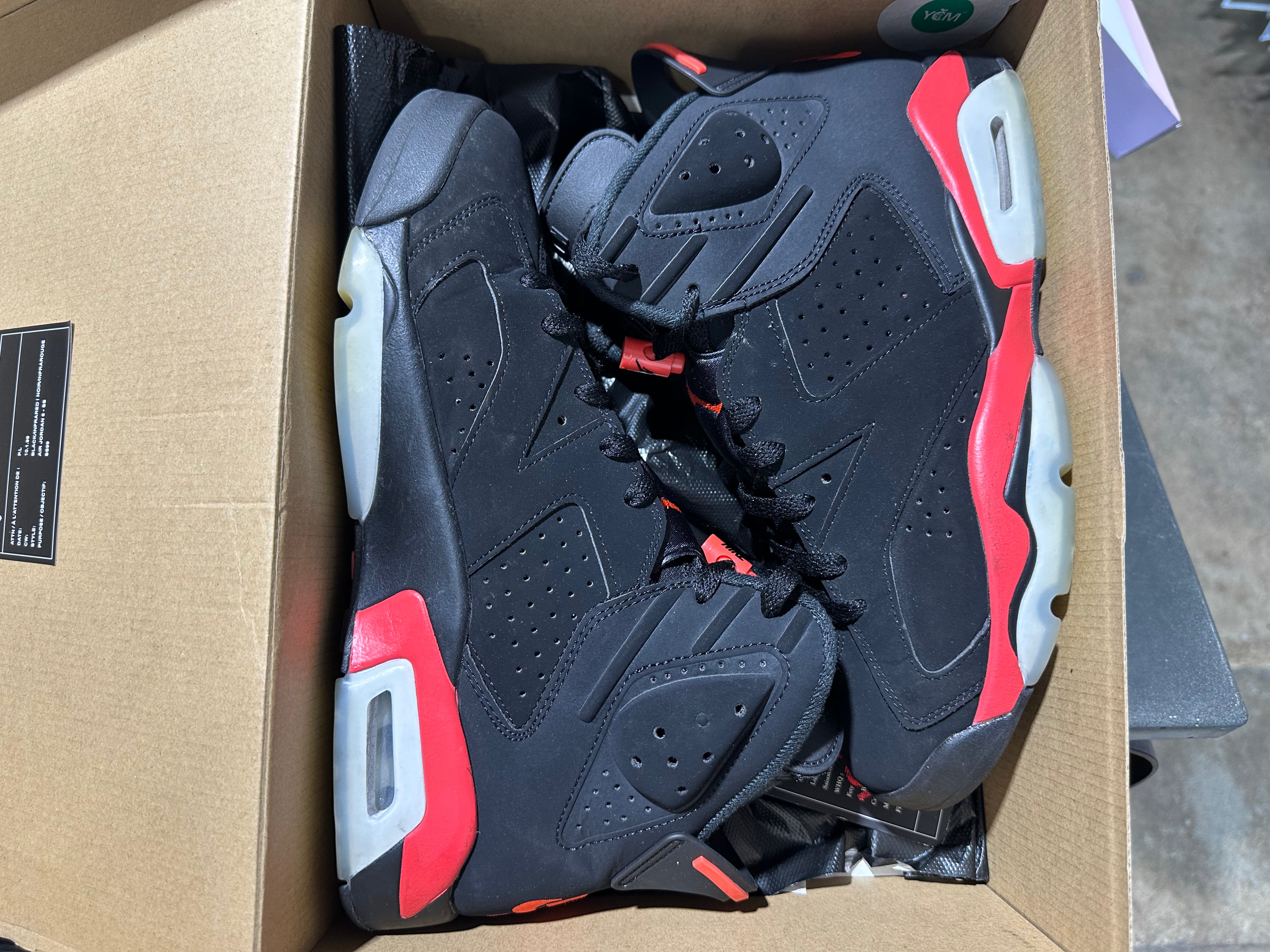 Air Jordan 6 Retro - Infrared Salesman Size 9.5
