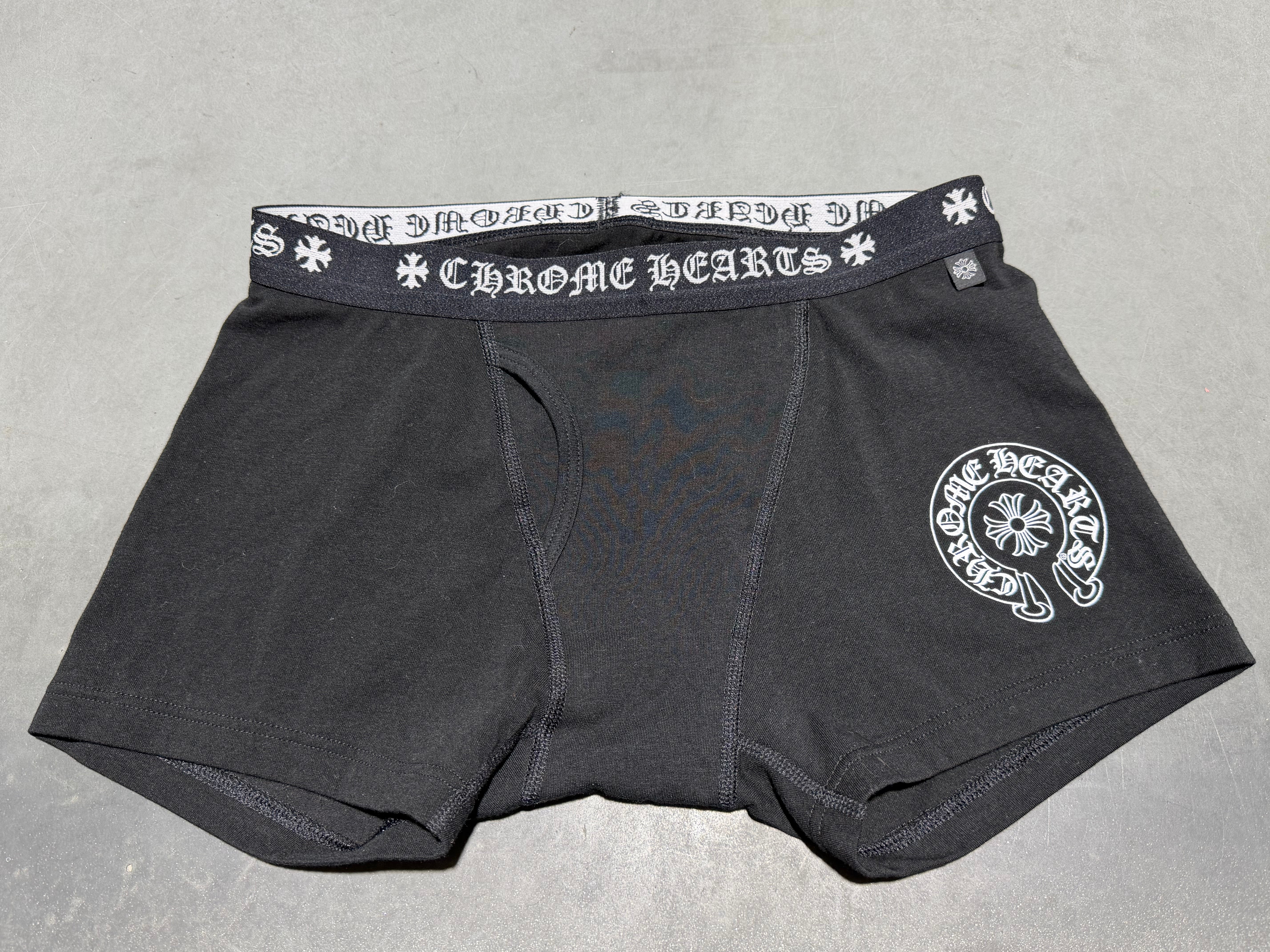 NEW Chrome Hearts Boxer Brief - Black Size M